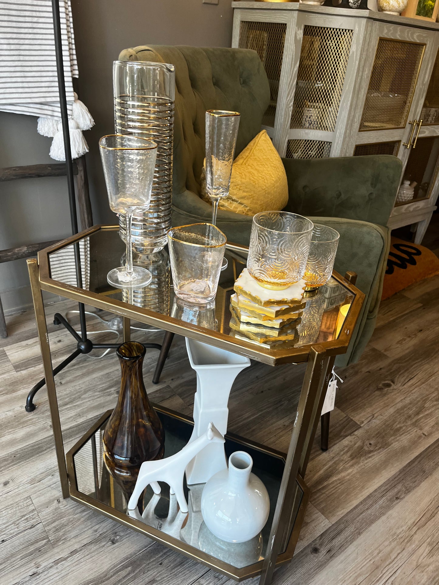 Side Table - Vintage Mirror